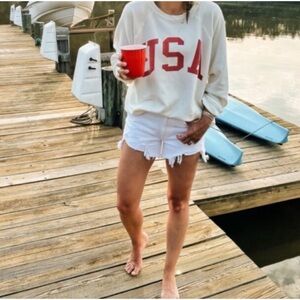 Free People Retro Brand “USA” Sweatshirt
